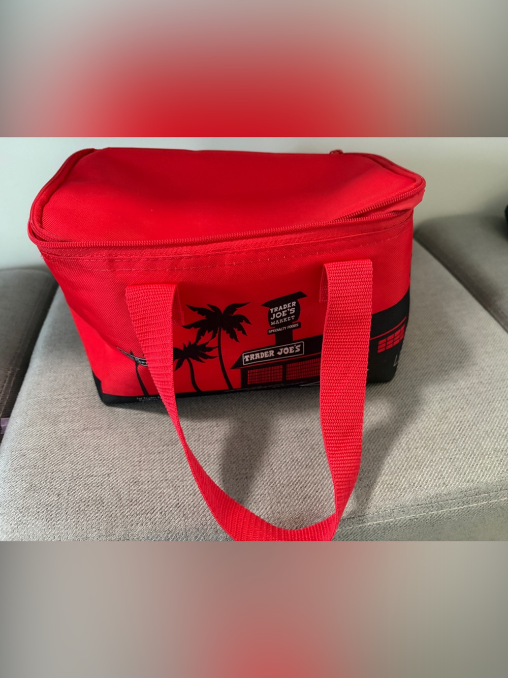 Trader Joe's Red Mini Insulated Cooler Tote